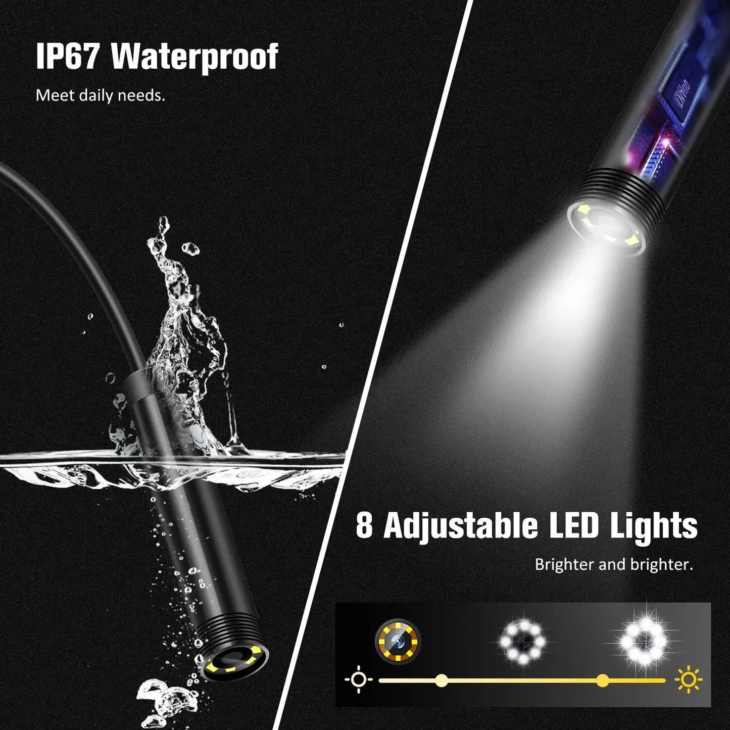 HD 1080P Endoscope Camera – 4.3” IPS Waterproof Screen | Professional Inspection Tool
